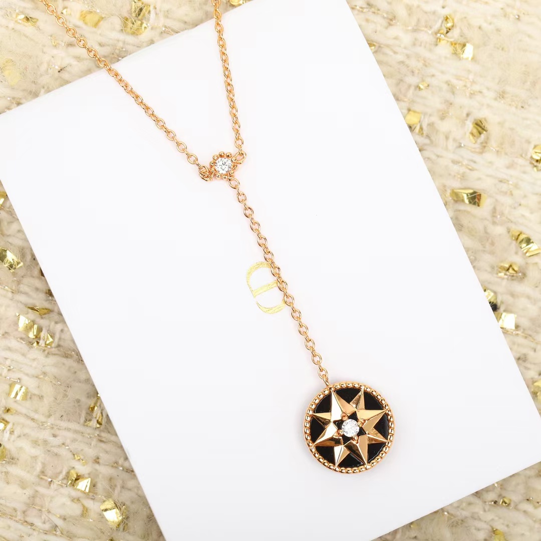Replica Dior Rose Des Vents Compass Pendant Y Necklace