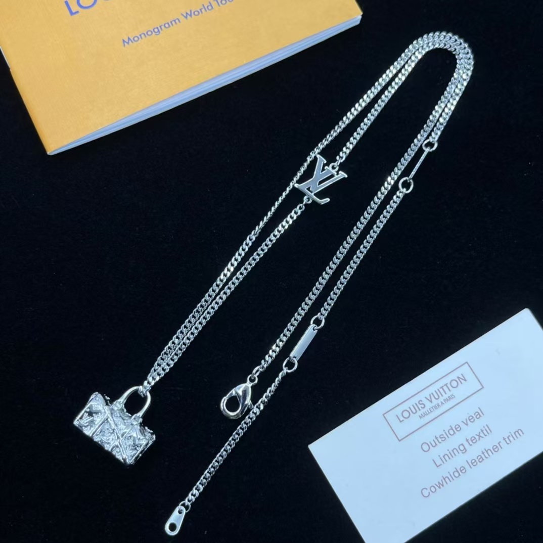 Replica Louis Vuitton Bag Pendant Necklace