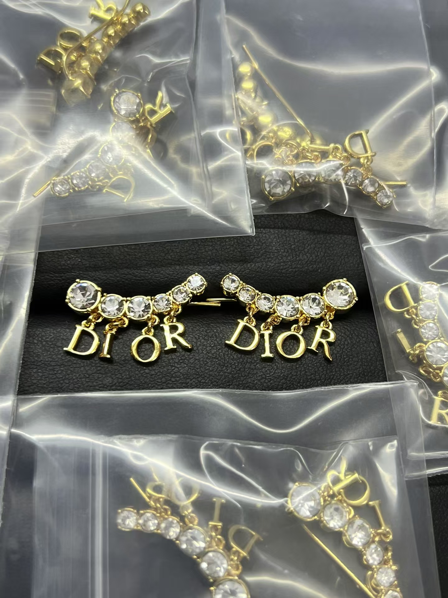 Replica Dior Letter Drop Earrings