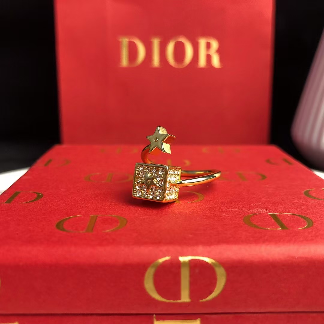 Replica Dior Cube and Star Open Ring