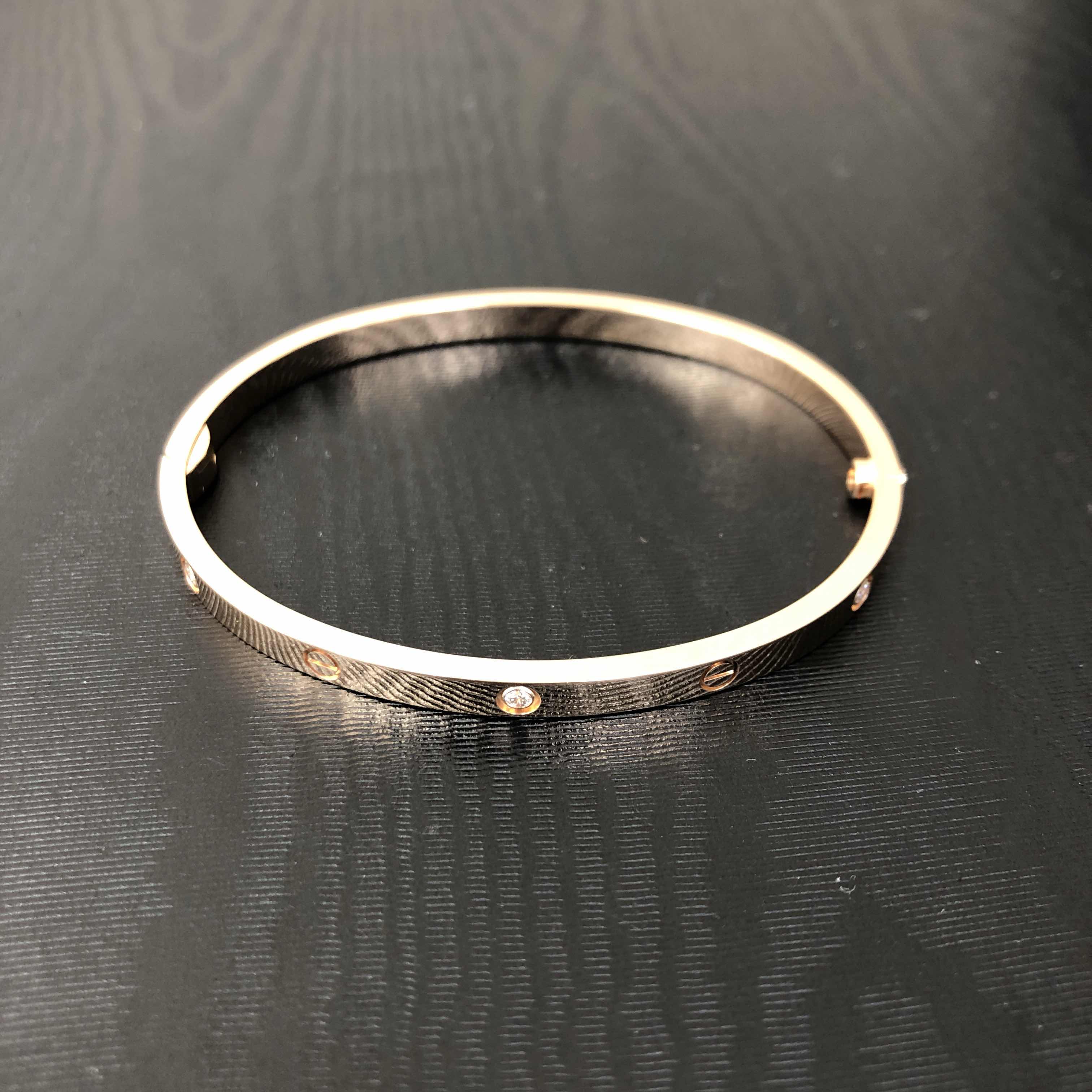 Replica NEW CARTIER BRACELET B6047616 18kt ROSE GOLD PINK GOLD