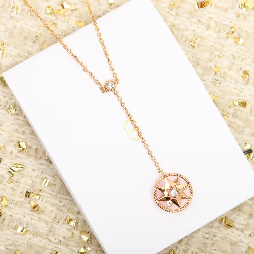 Replica Dior Rose Des Vents Compass Pendant Y Necklace