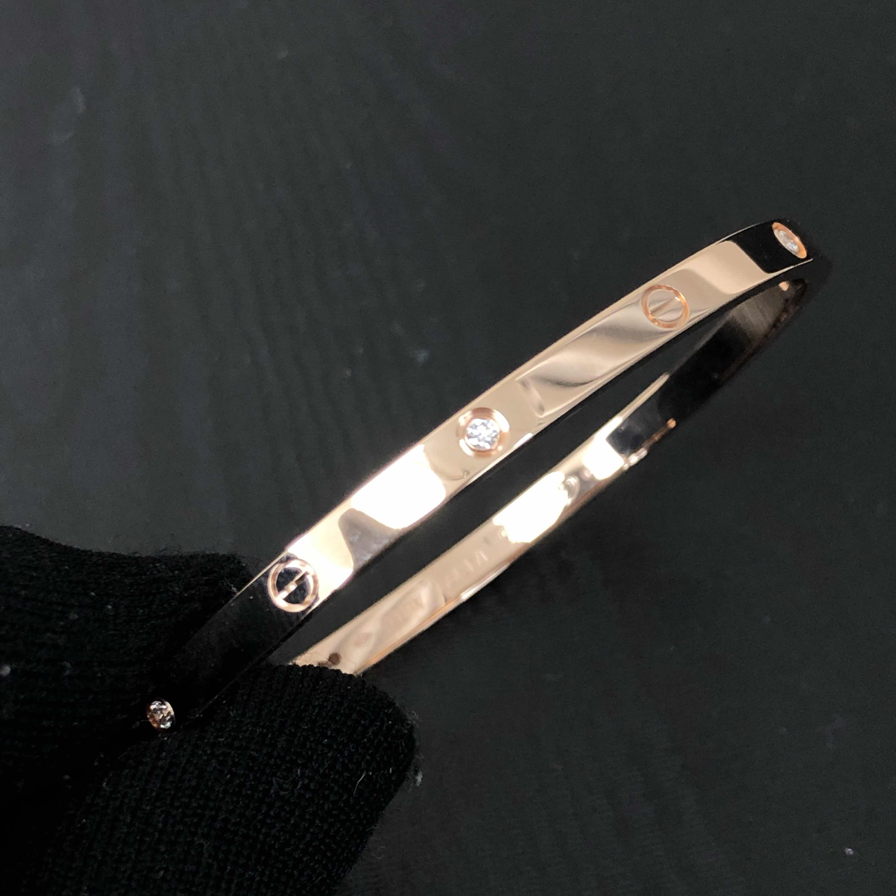 Replica NEW CARTIER BRACELET B6047616 18kt ROSE GOLD PINK GOLD