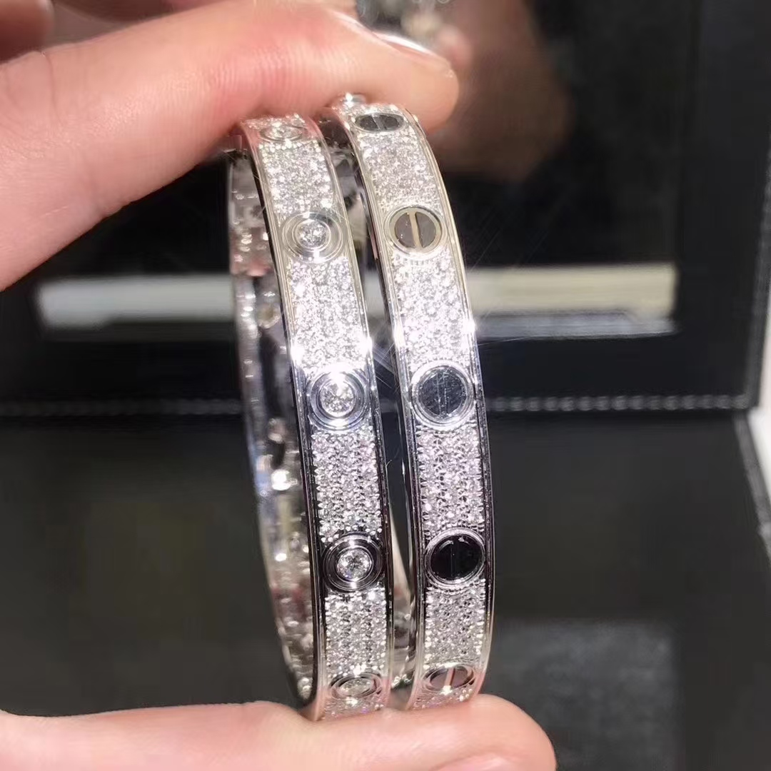 Replica Cartier LOVE Bracelet, Diamond Paved