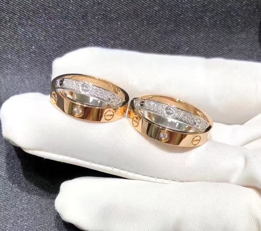 Replica Cartier LOVE Ring - Mixed Metal Color