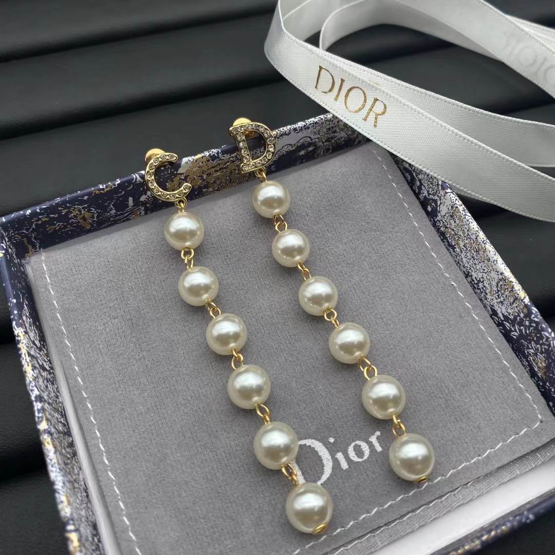 Replica Dior Pearl Tassel Earring