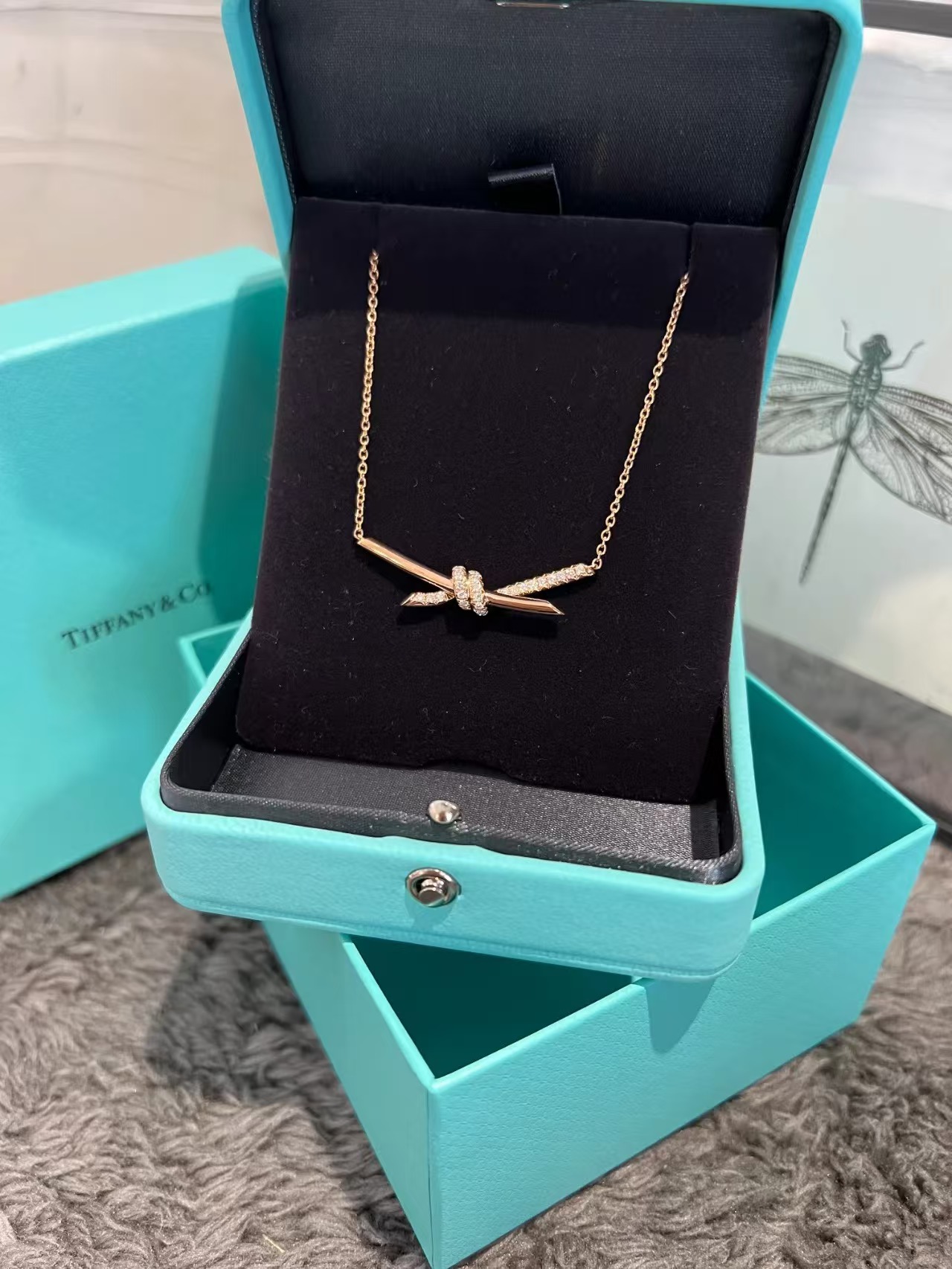 Replica Tiffany Knot Pendant Necklace
