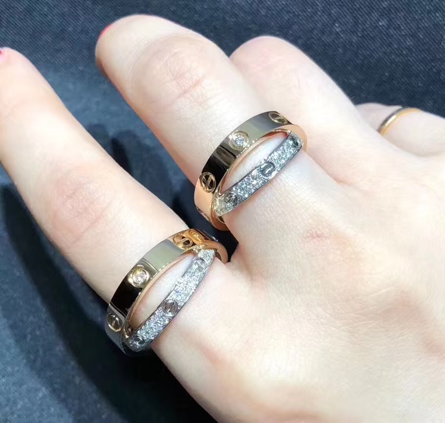 Replica Cartier LOVE Ring - Mixed Metal Color