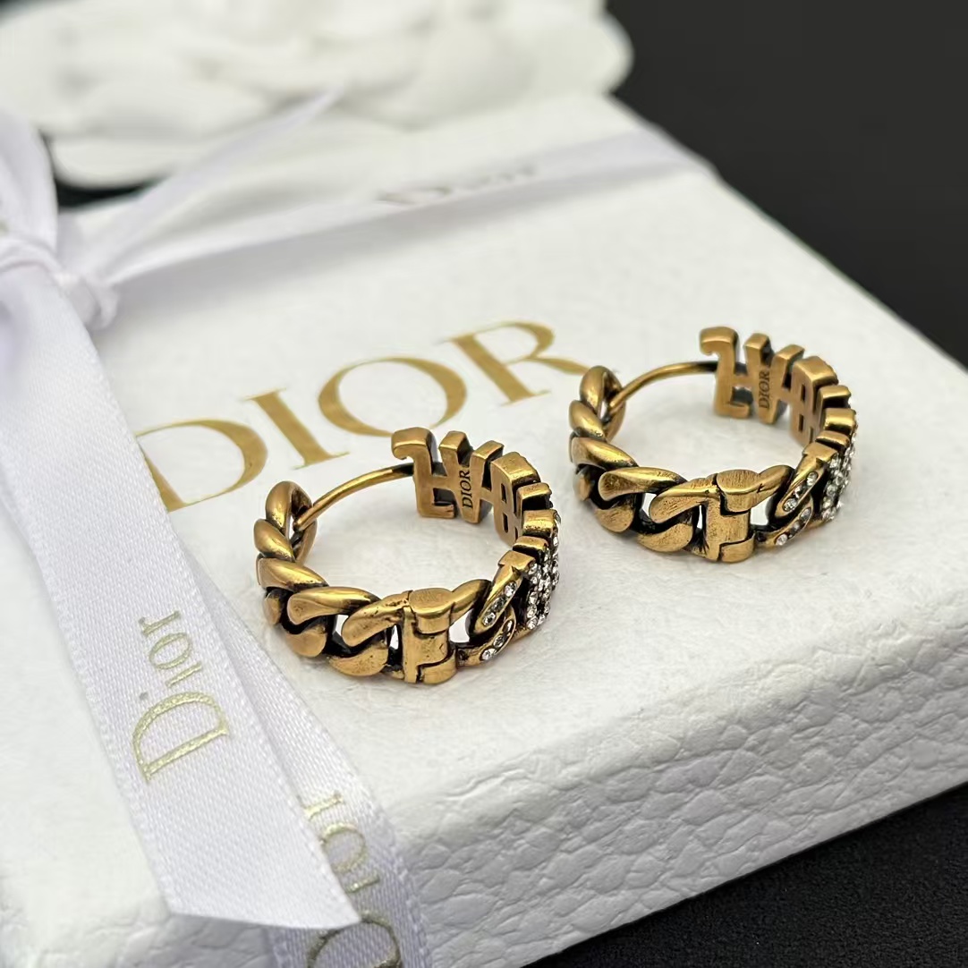 Replica Dior JADIOR Hoop Earrings Ring - Two Wear Ways