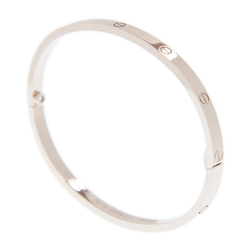 Replica NEW CARTIER LOVE BRACELET B6047416 18kt WHITE GOLD  SILVER