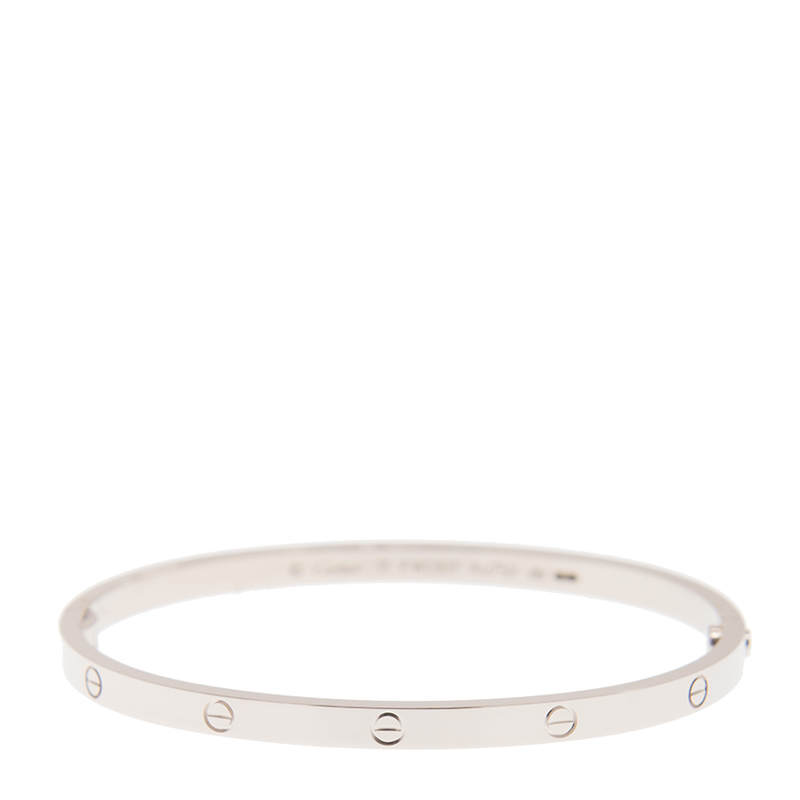 Replica NEW CARTIER LOVE BRACELET B6047416 18kt WHITE GOLD  SILVER
