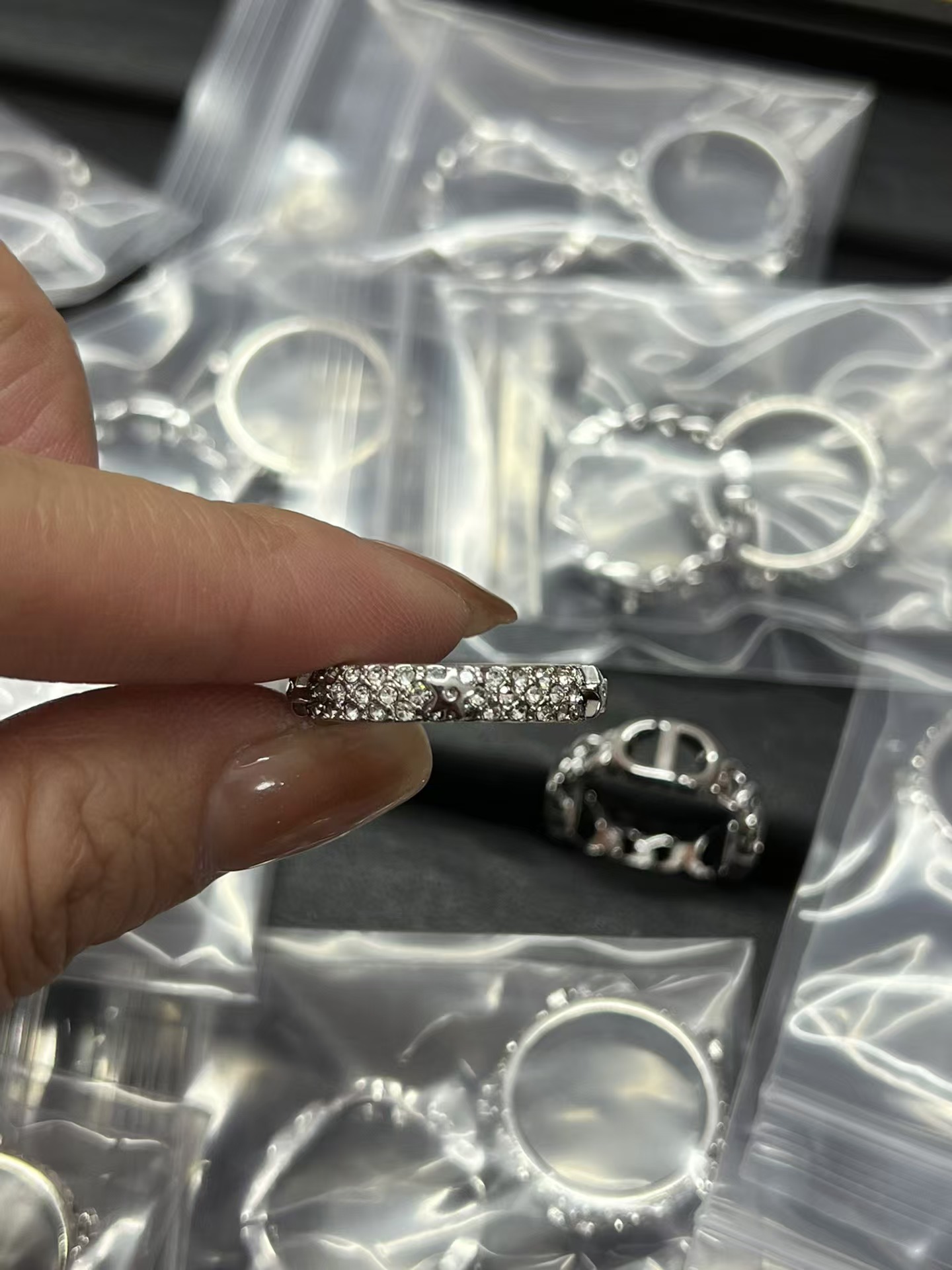 Replica Dior CD Star Stacking Rings - 2 Pieces