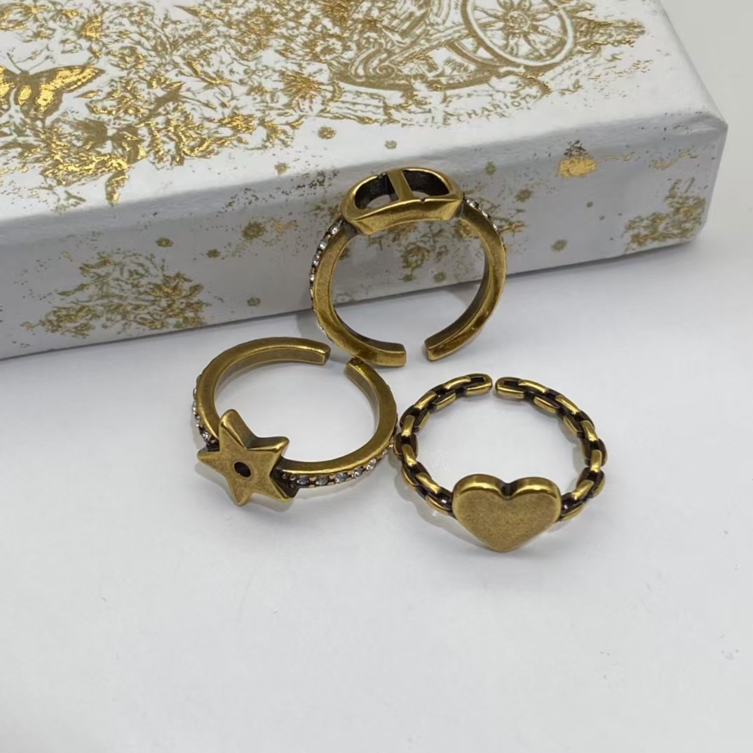 Replica Dior Stacked Rings - 3 Pieces