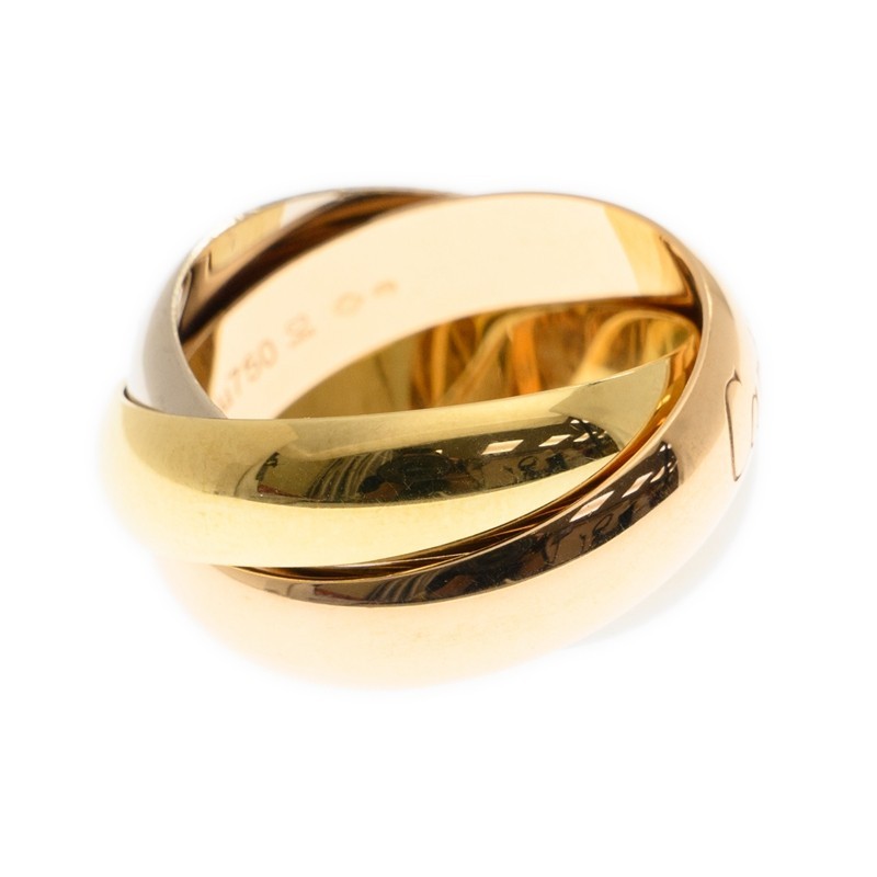 Replica NEW CARTIER TRINITY RING B4052852 18kt ROSE GOLD & WHITE GOLD & YELLOW GOLD PINK GOLD/SILVER