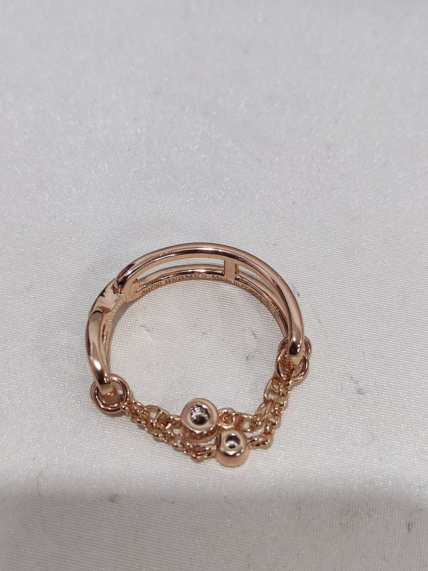 Replica Hermes Chaine D'ancre Enchainee Ring