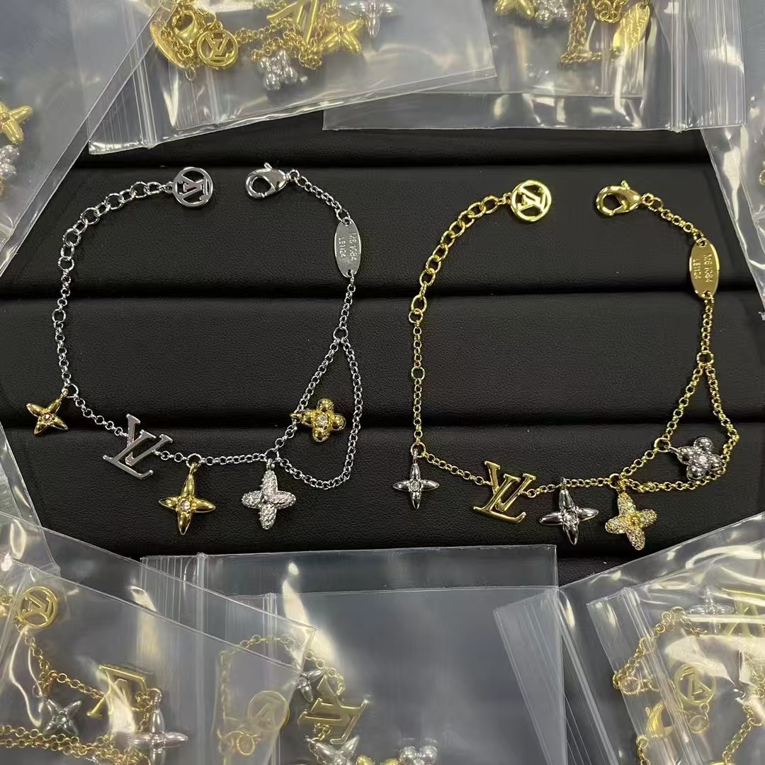Replica Louis Vuitton Mixed Color Charms Bracelet
