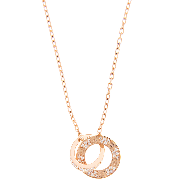 Replica NEW CARTIER LOVE NECKLACE B7224528 PINK GOLD 18KT ROSE GOLD