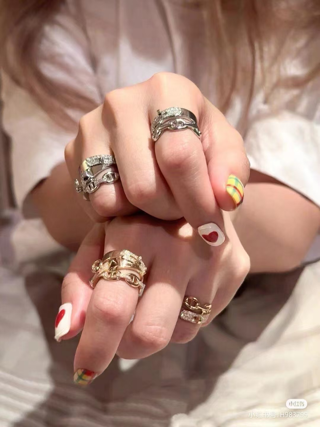 Replica Hermes Chaine D'ancre Enchainee Ring