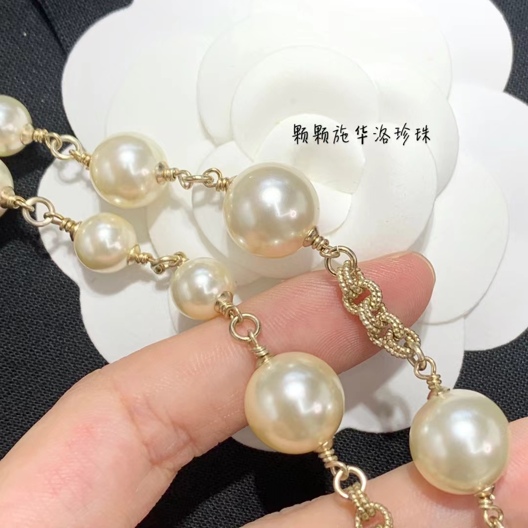 Replica Chanel Double C  Pearl Choker Necklace