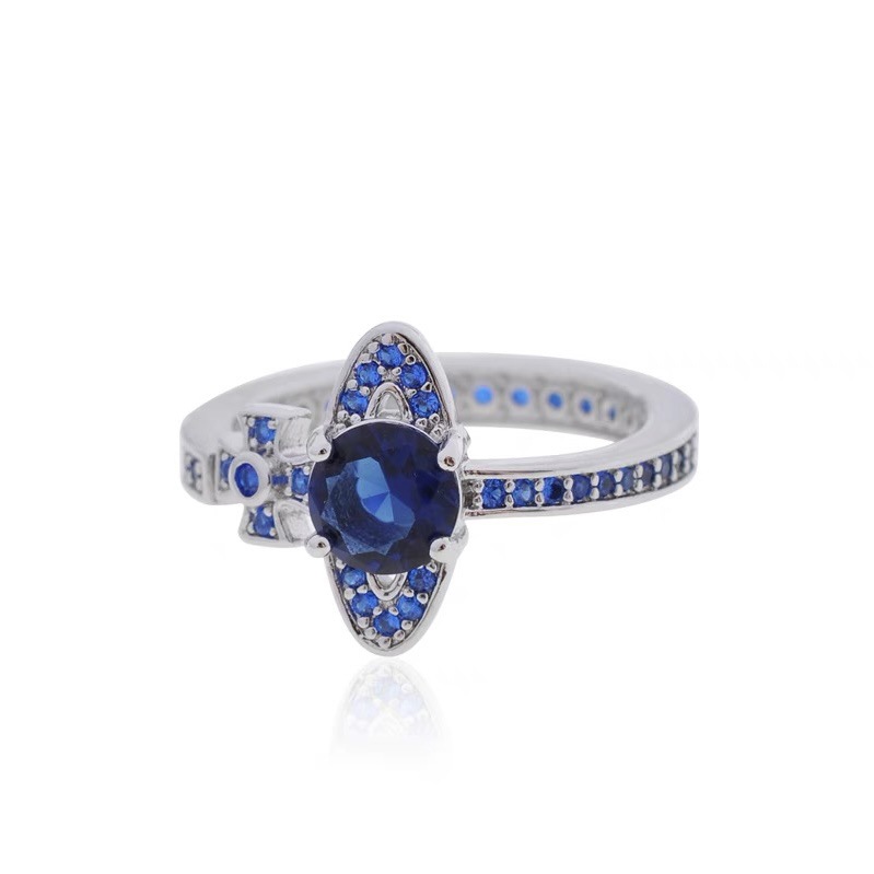Replica Vivienne Westwood Multi Color Diamond Saturn Ring