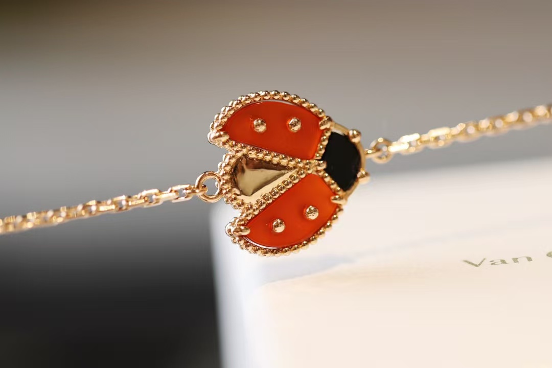 Replica Van Cleef & Arpels Lucky Spring Bracelet, Open Wings Ladybug