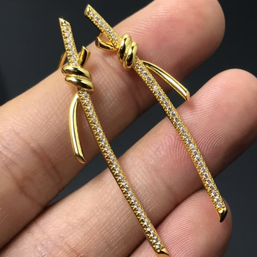 Replica Tiffany Knot Drop Earrings
