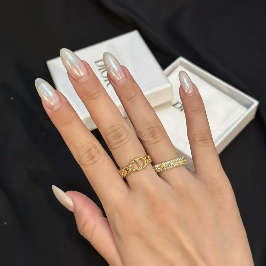 Replica Dior CD Star Stacking Rings - 2 Pieces