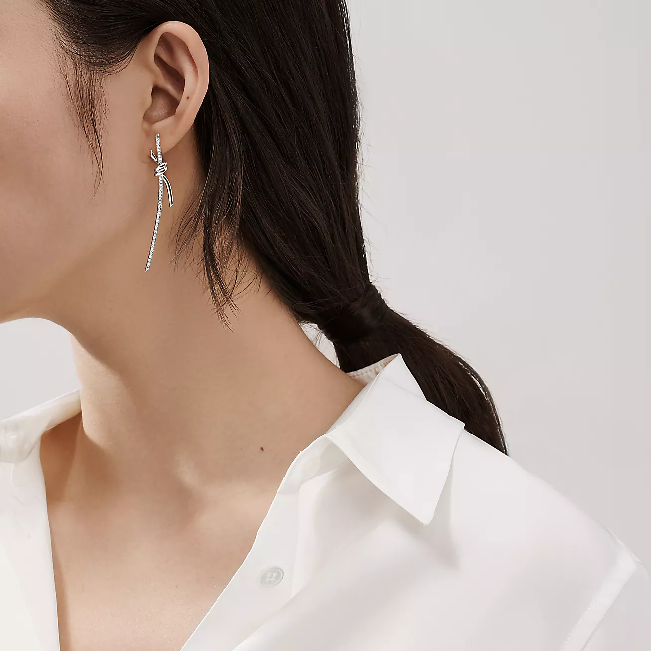 Replica Tiffany Knot Drop Earrings
