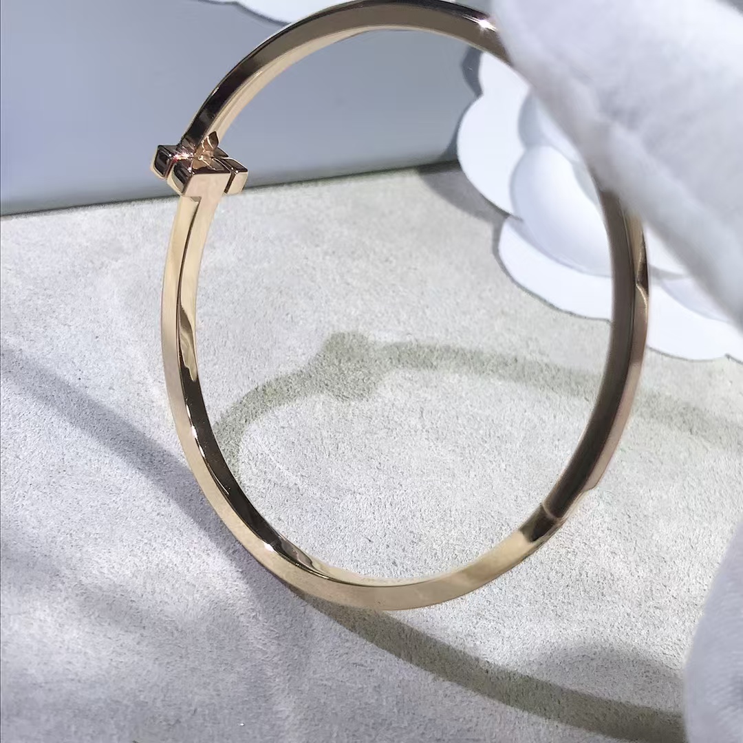 Replica Tiffany T1 Narrow Diamond Hinged Bangle
