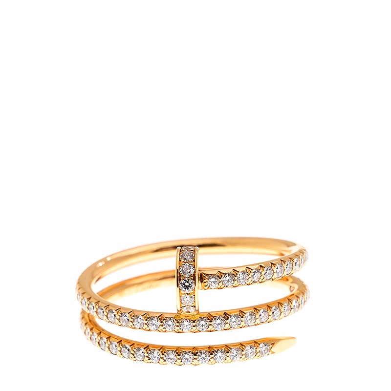 Replica NEW CARTIER JUSTE UN CLOU RING B4210954 18kt ROSE GOLD & DIAMONDS PINK GOLD