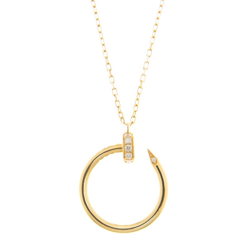 Replica NEW CARTIER JIGE DUO NECKLACE B7224512 GOLD 18kt YELLOW GOLD
