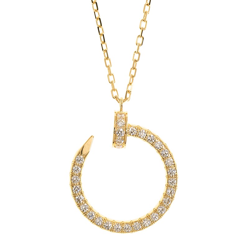 Replica NEW CARTIER JUSTE UN CLOU NECKLACE B7224511 GOLD 18kt YELLOW GOLD & DIAMONDS