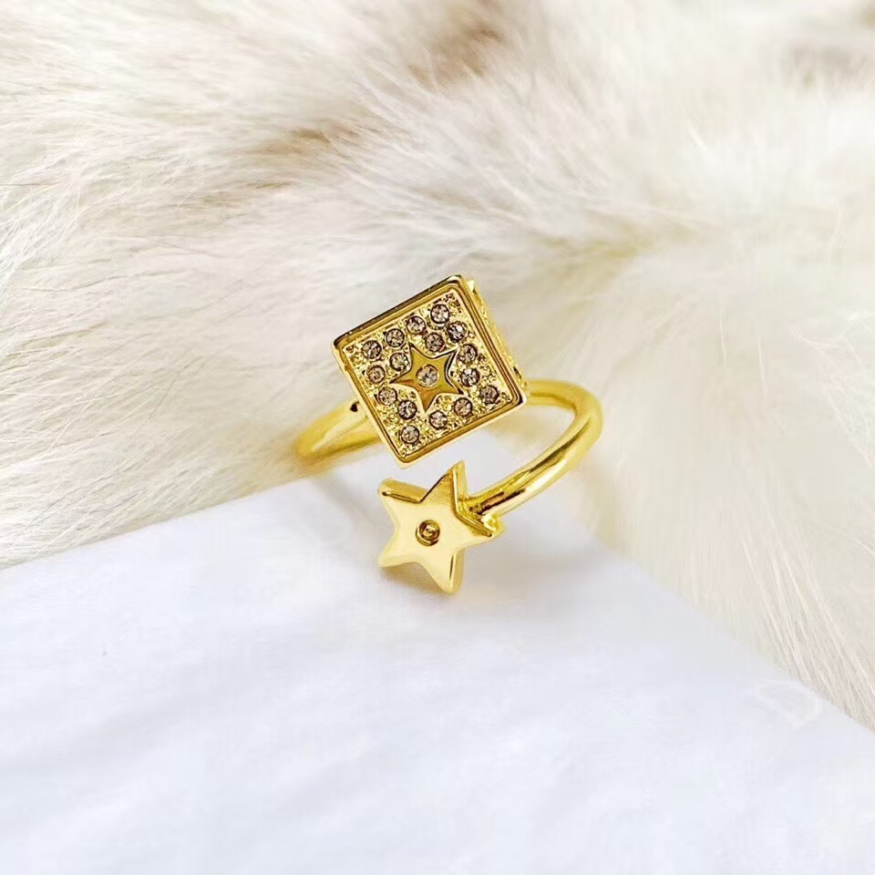 Replica Dior Cube and Star Open Ring