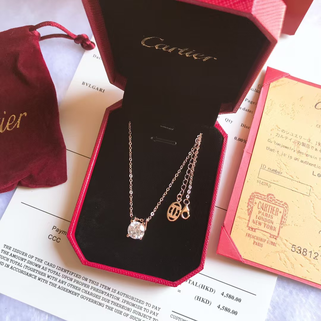 Replica Cartier Diamond Pendant Necklace