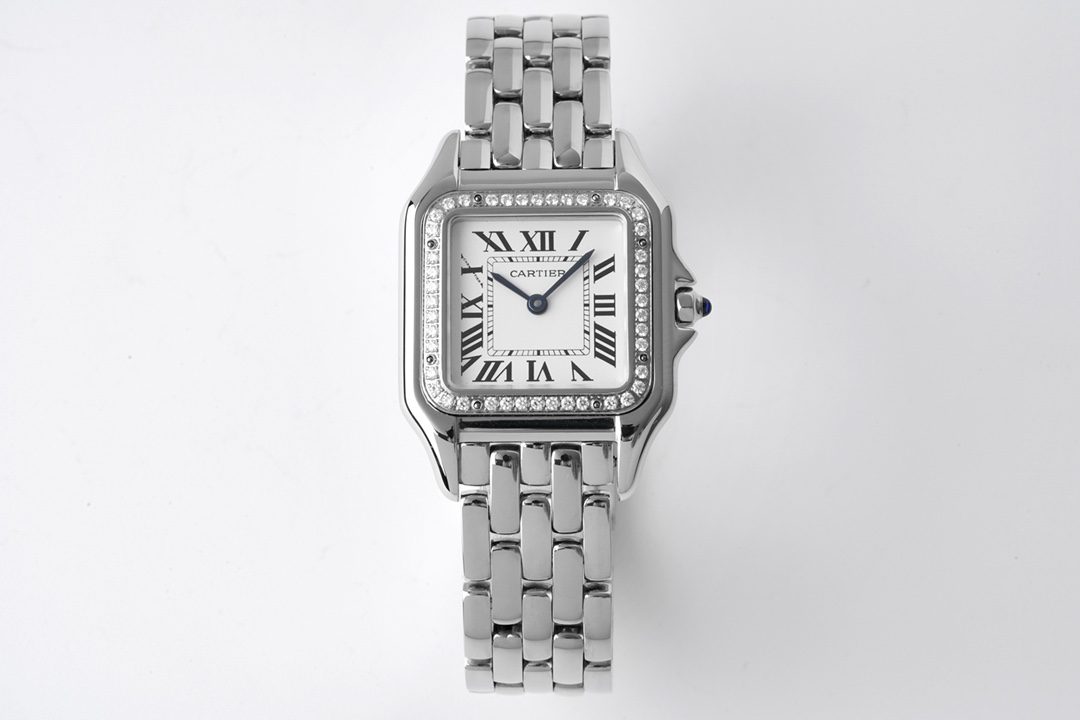 Replica Cartier Silver Panthère de Watch - Medium 27*37MM