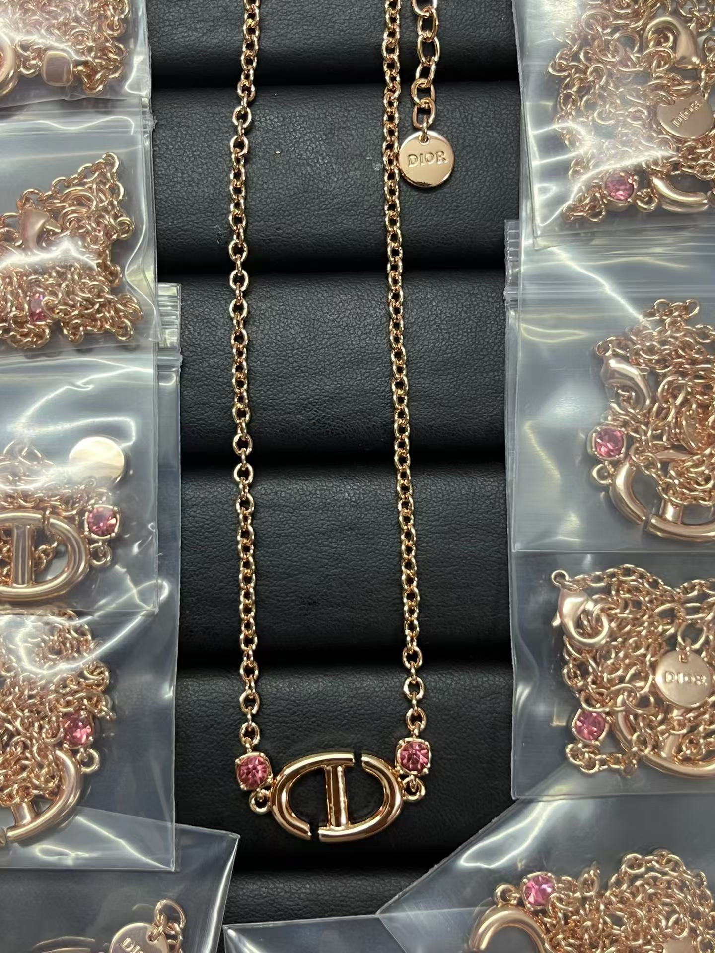 Replica Dior CD Navy Necklace