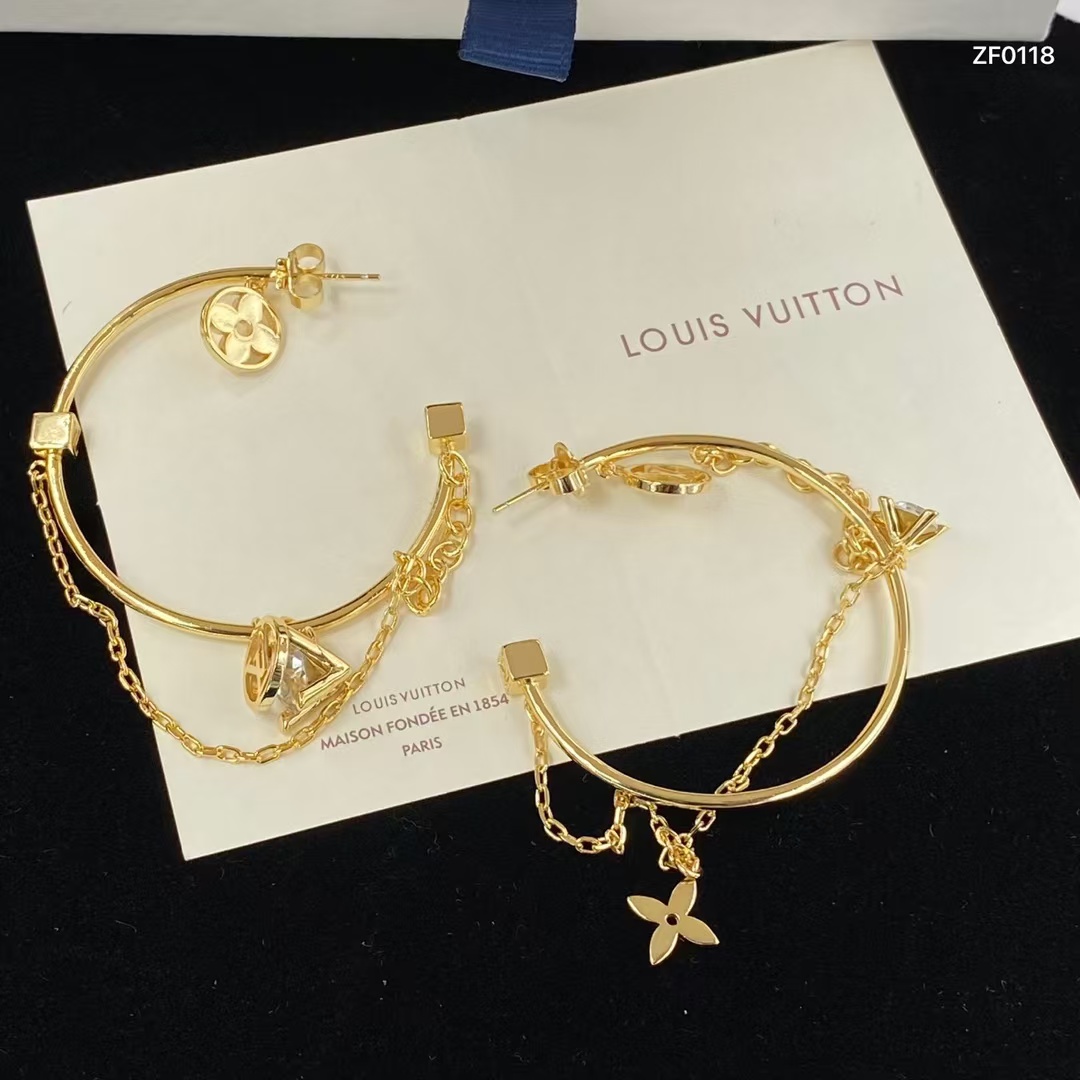 Replica Louis Vuitton Large C Hoop Earrings