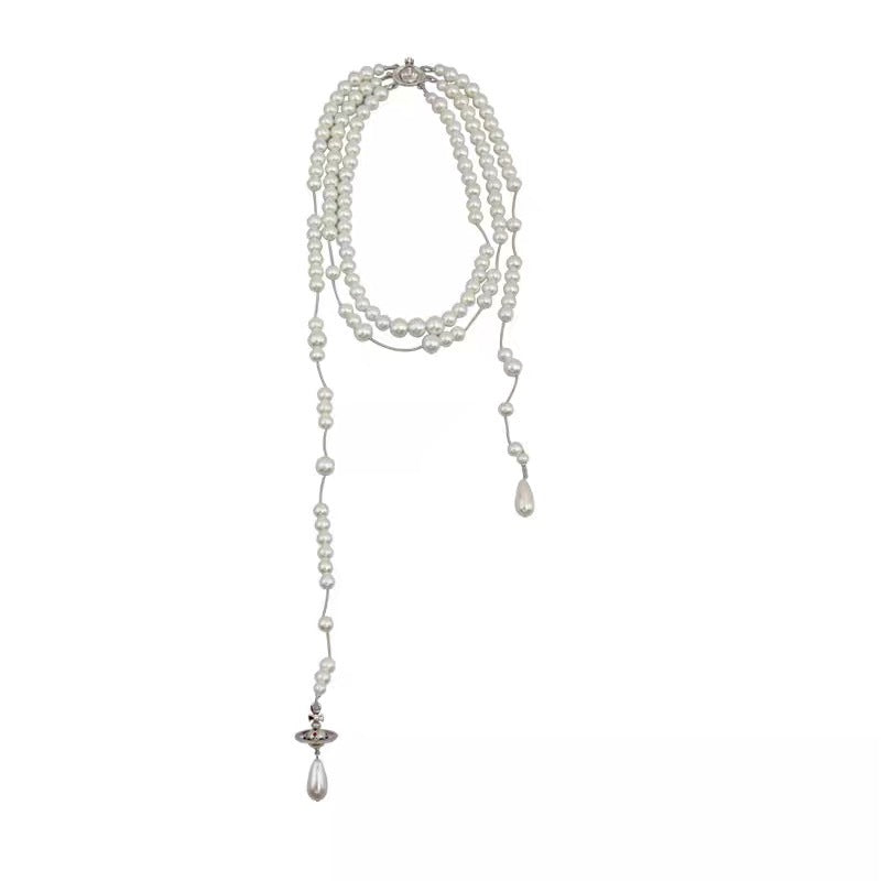 Replica Vivienne Westwood Broken Pearl Necklace