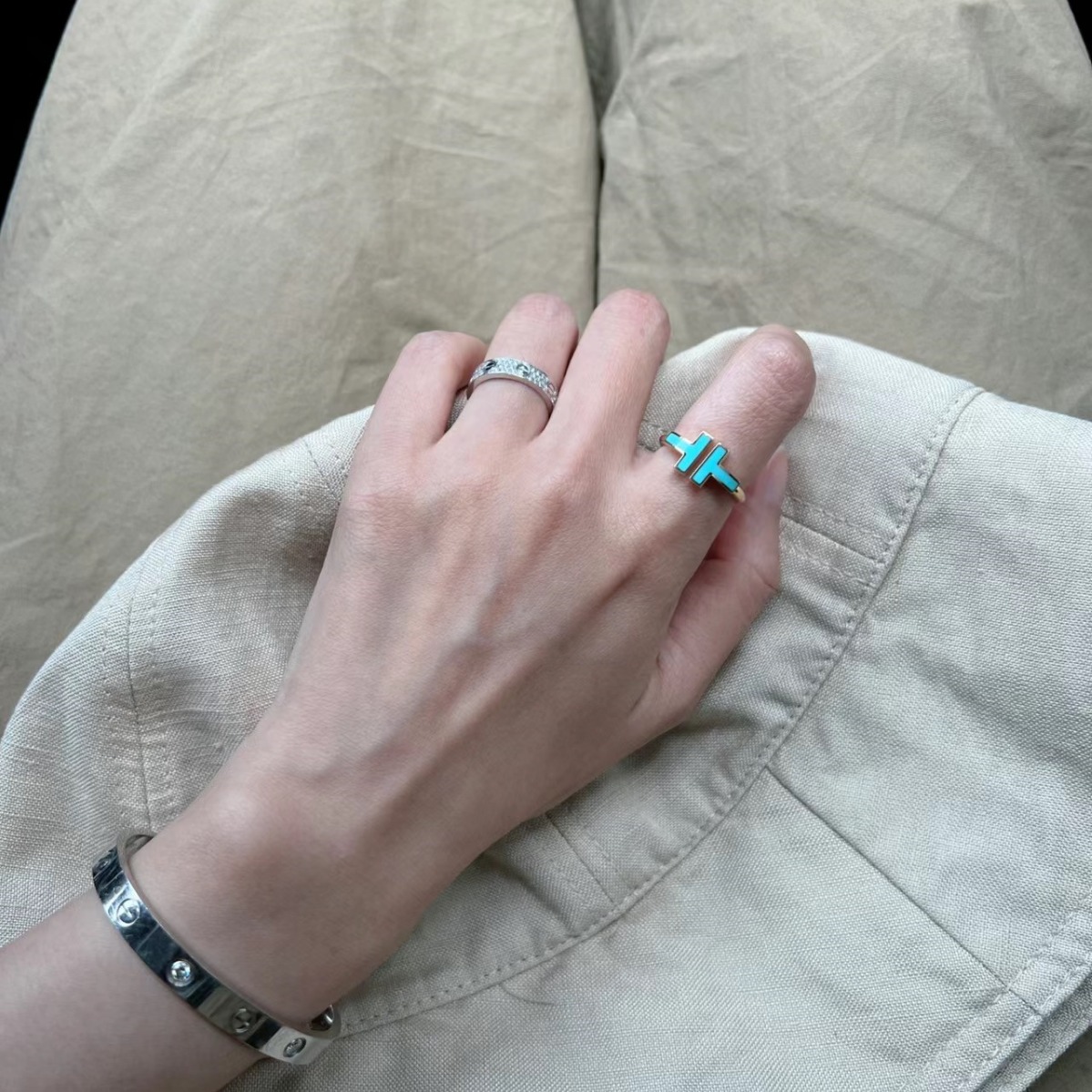 Replica Tiffany Double T Ring