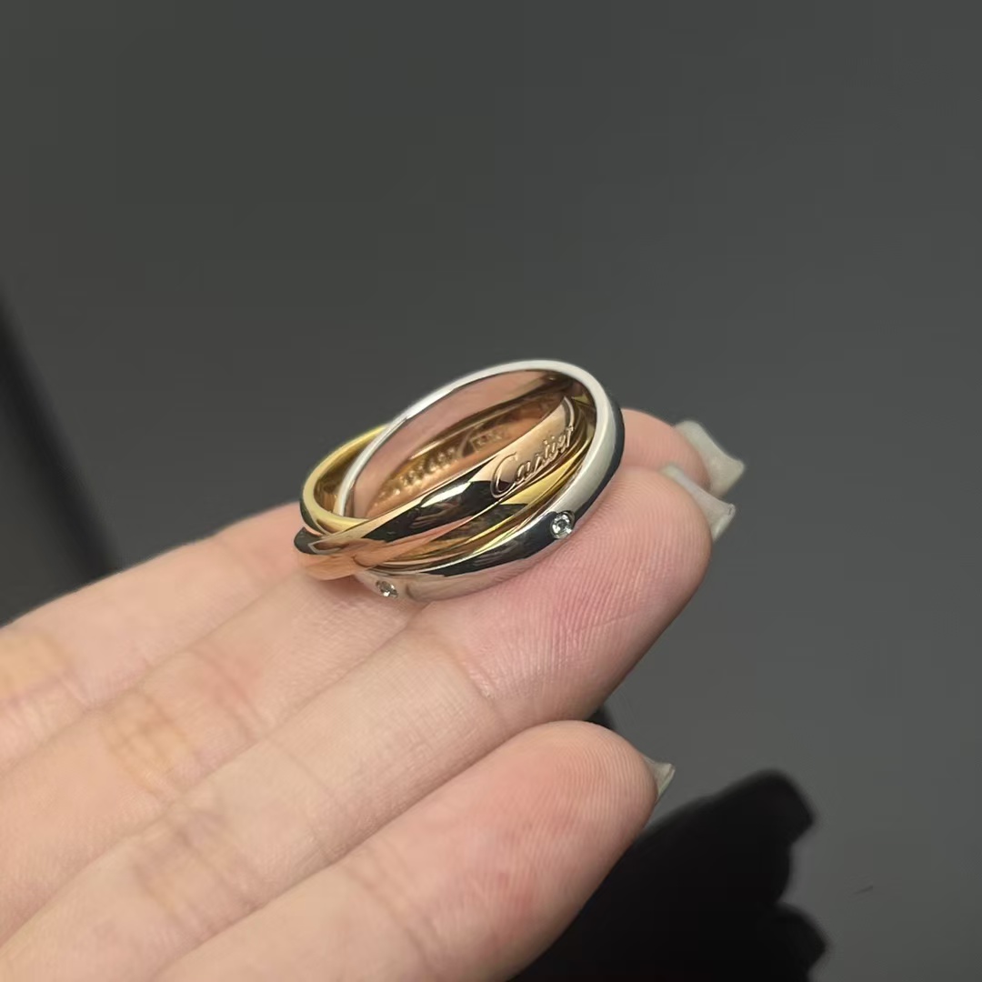 Replica Cartier Trinity Ring - Paved Diamond