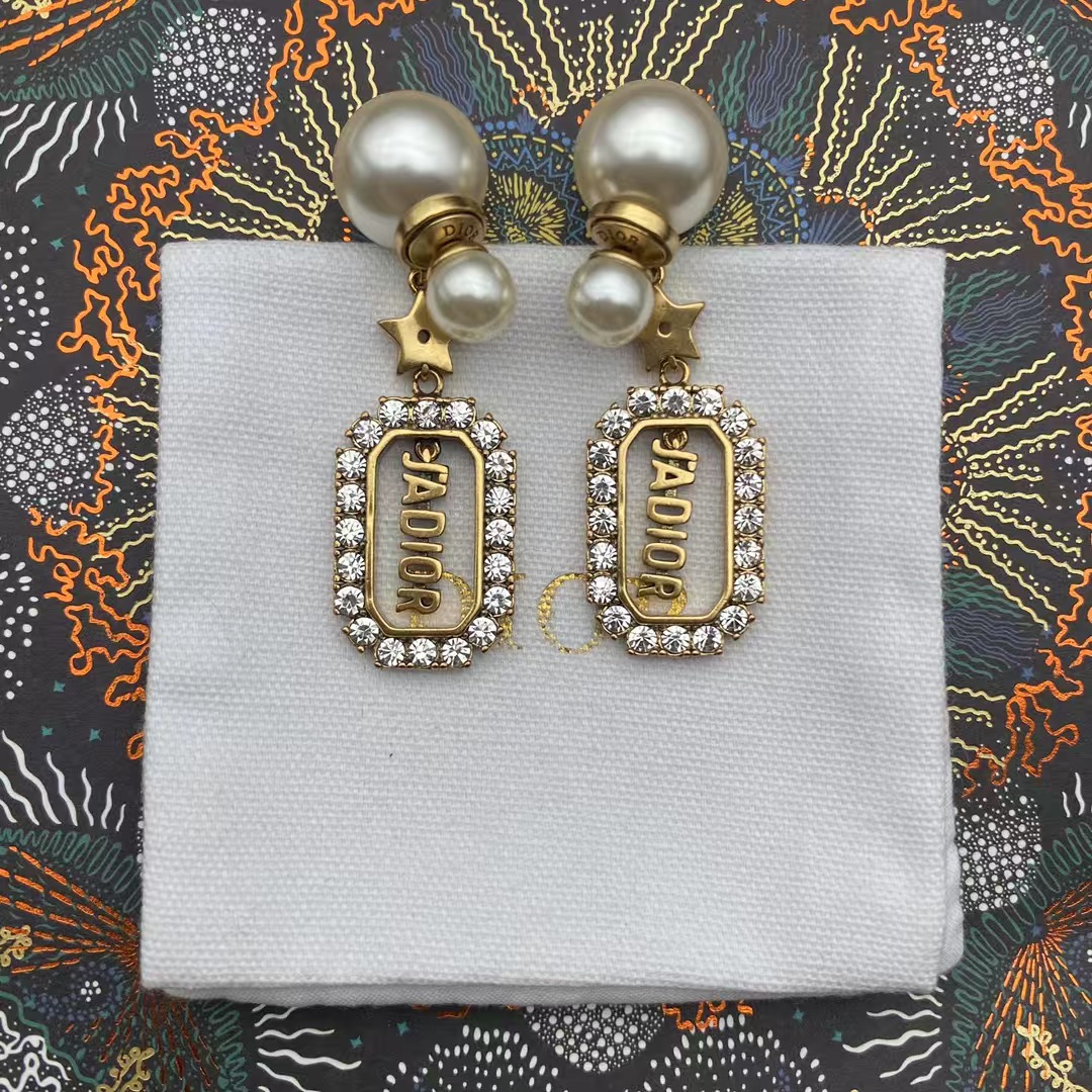 Replica Dior JADIOR Drop Pearl Earrings
