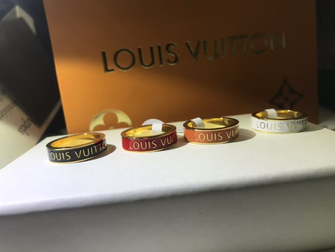 Replica Louis Vuitton Enamel Pattern Ring
