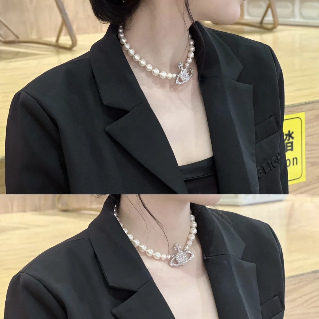 Replica Vivienne Westwood Large Saturn Necklace