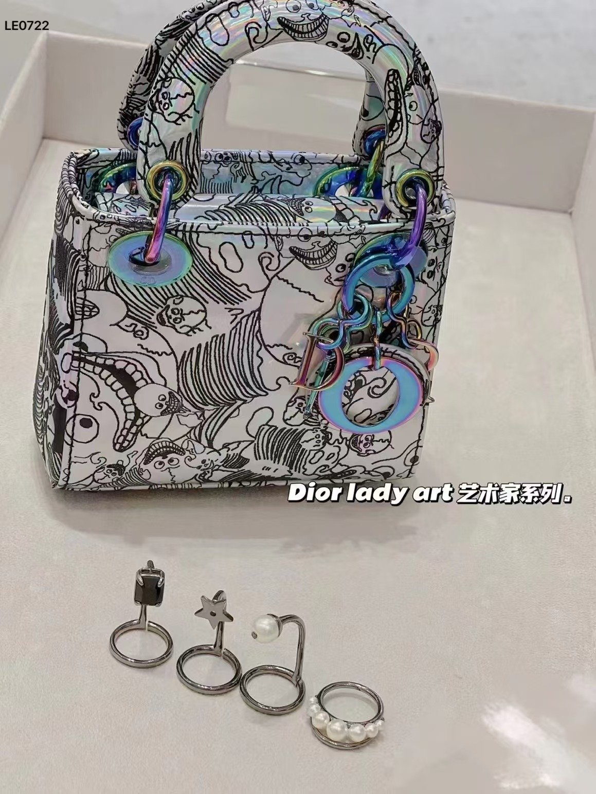 Replica Dior Funny Knuckle Rings - 4 Pieces