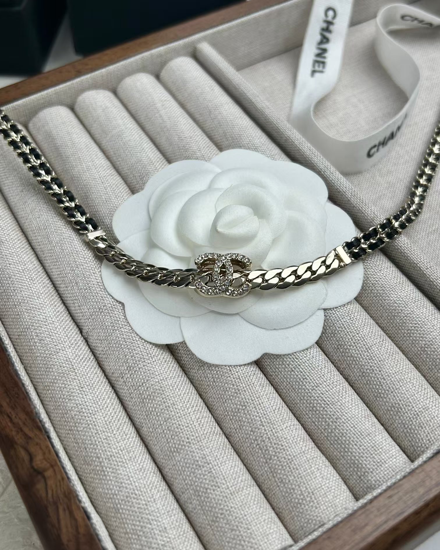 Replica Chanel Leather Choker Necklace