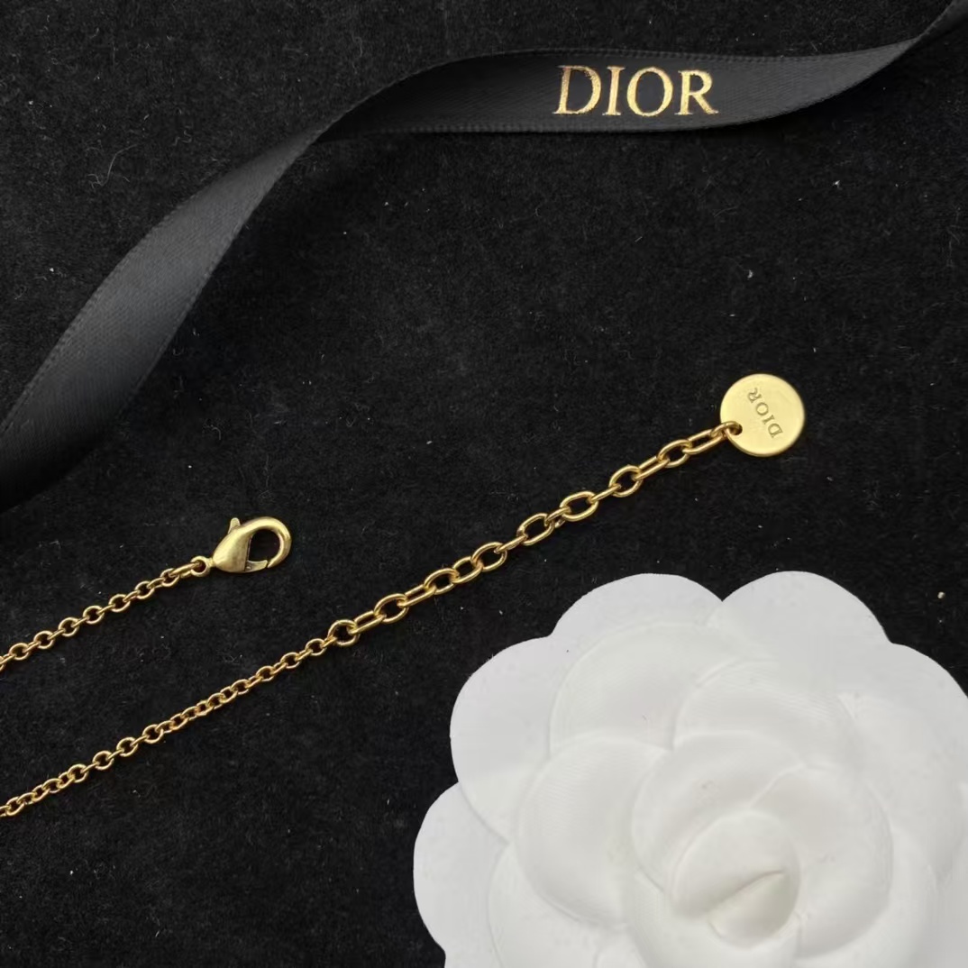 Replica Dior Letters Heart Necklace and Earrings