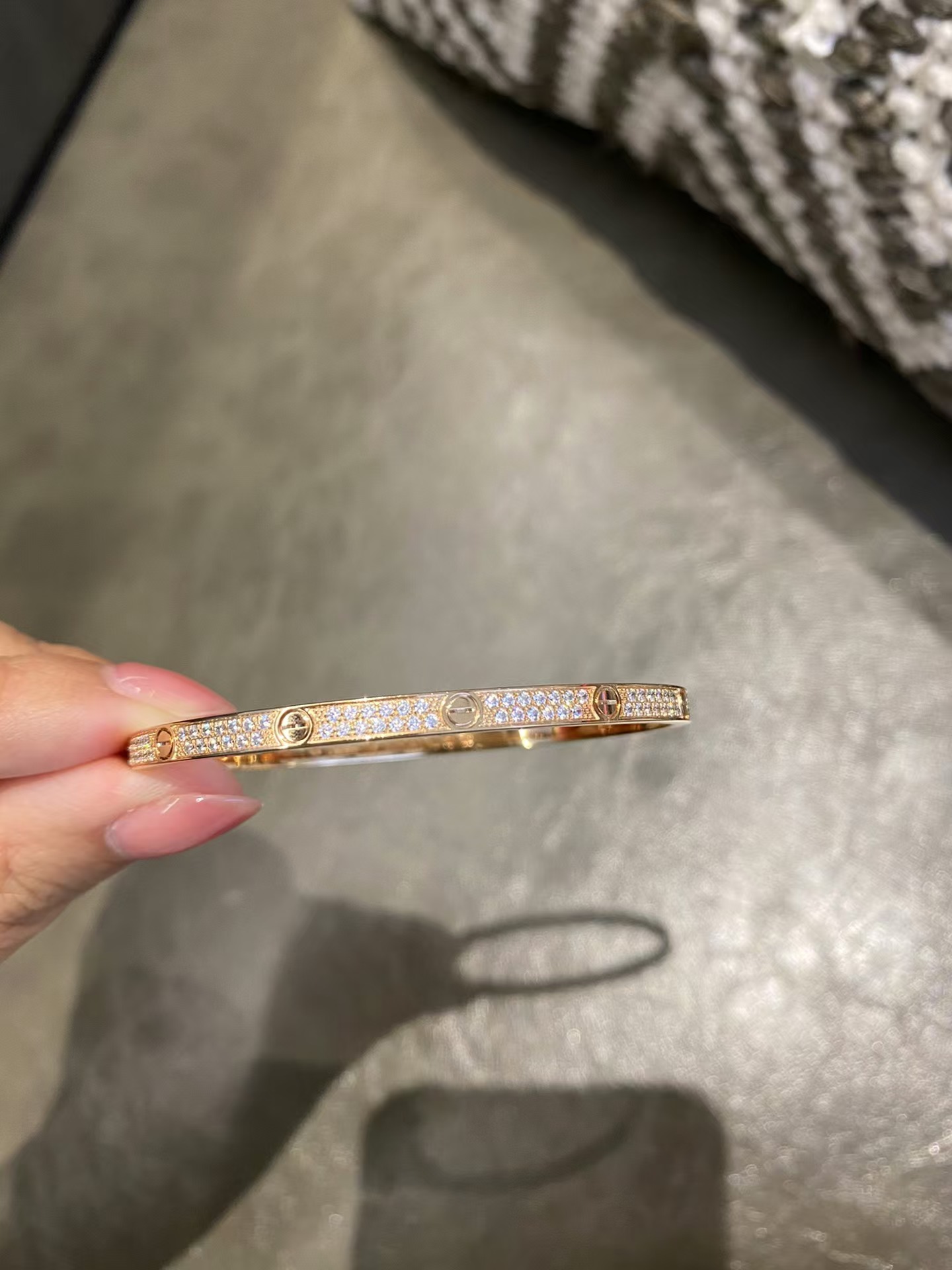 Replica Cartier Diamond Paved LOVE Bracelet