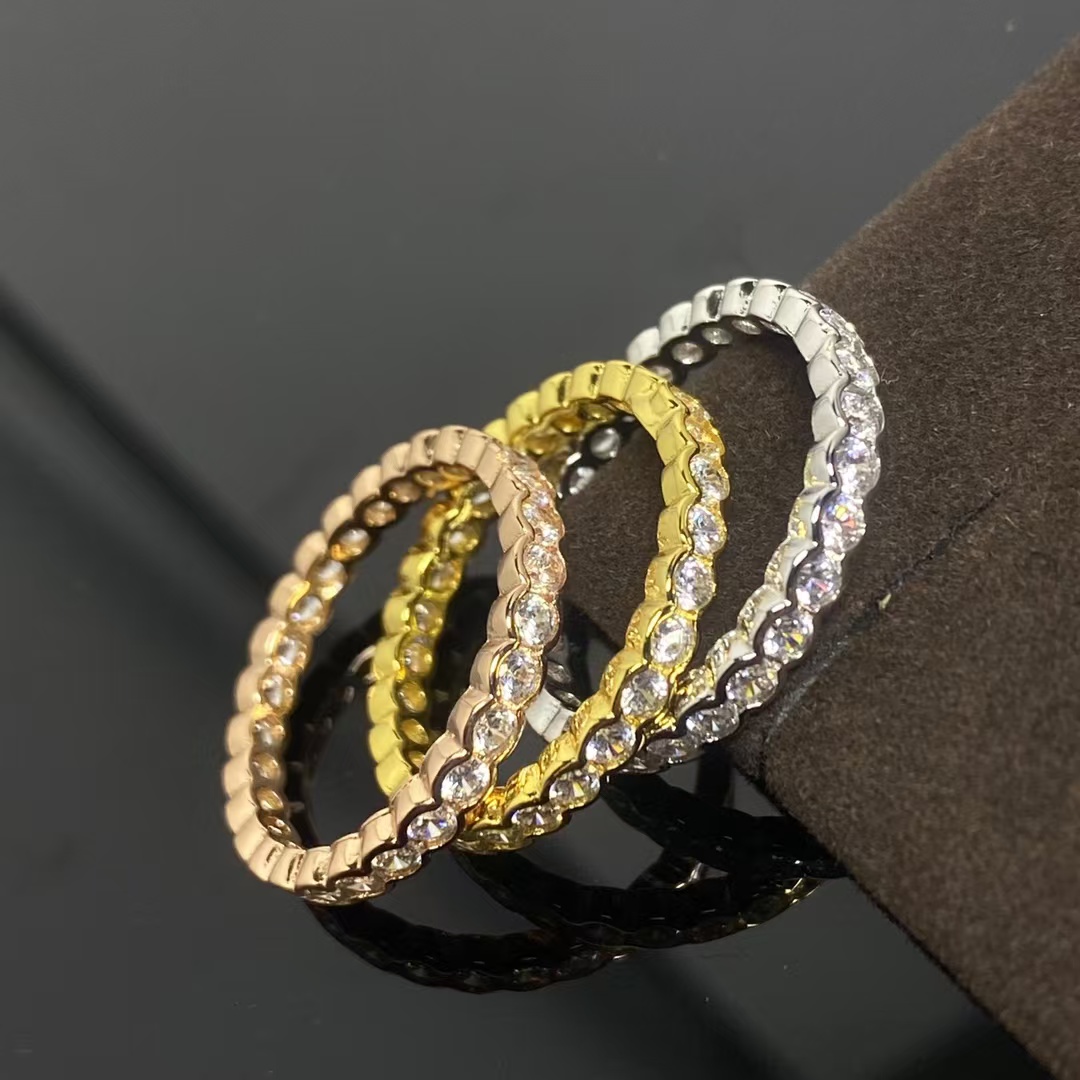 Replica Cartier Diamond Paved Ring - Narrow