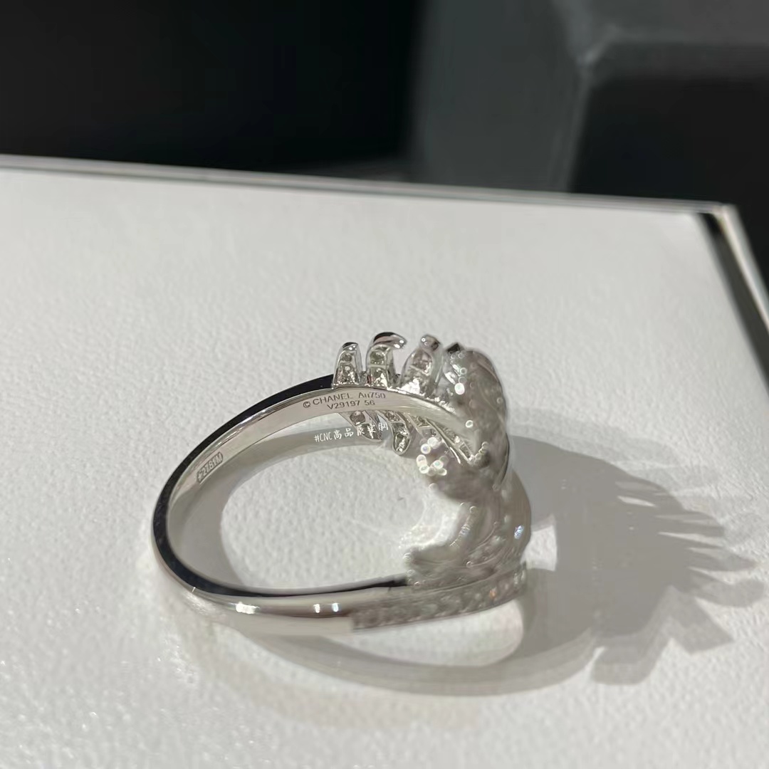 Replica Chanel Diamond Plume De Ring