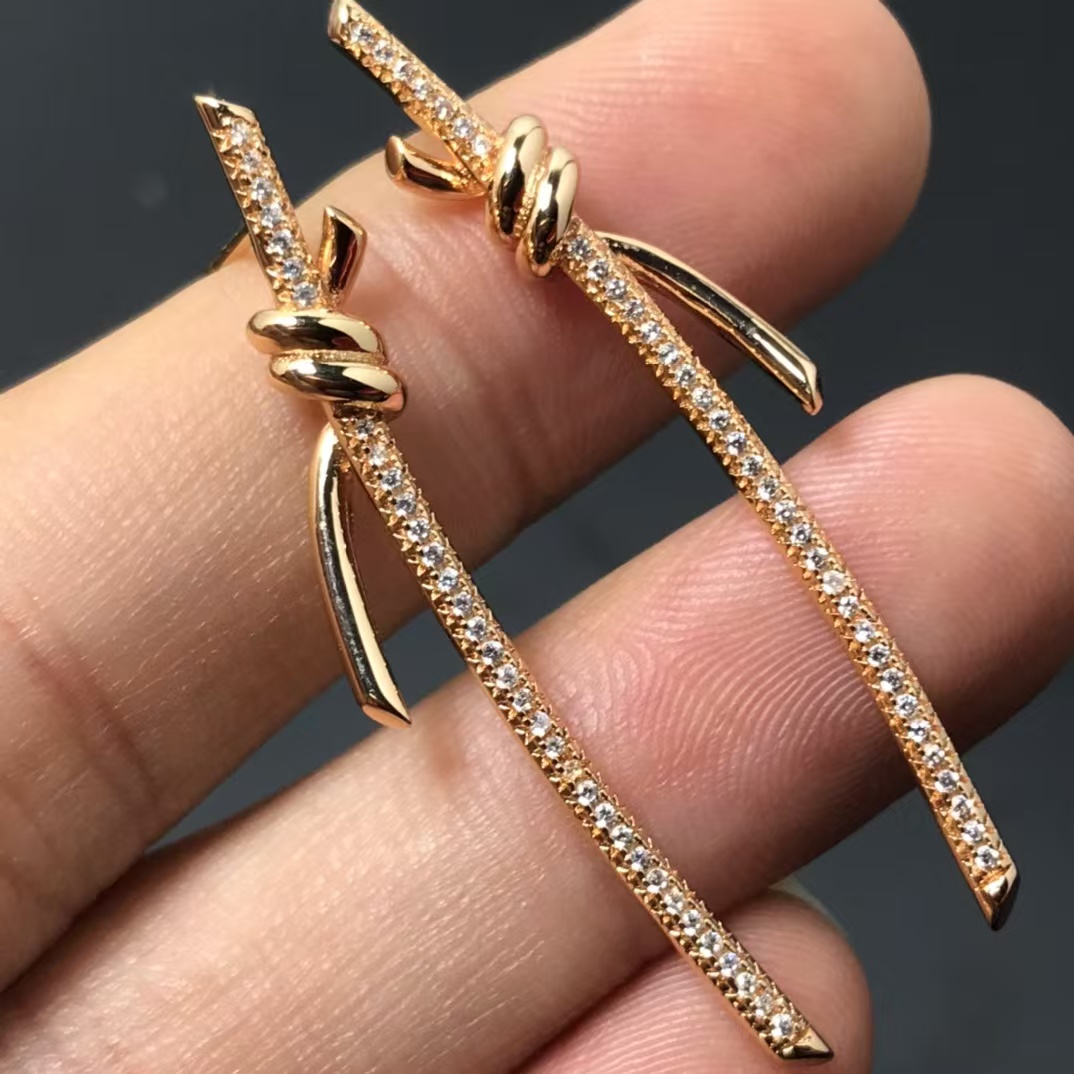 Replica Tiffany Knot Drop Earrings
